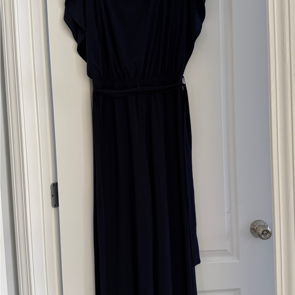 Elegant Navy Blue Women's Dress